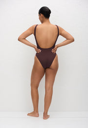 Nineties Maillot - Aubergine Crinkle - Matteau